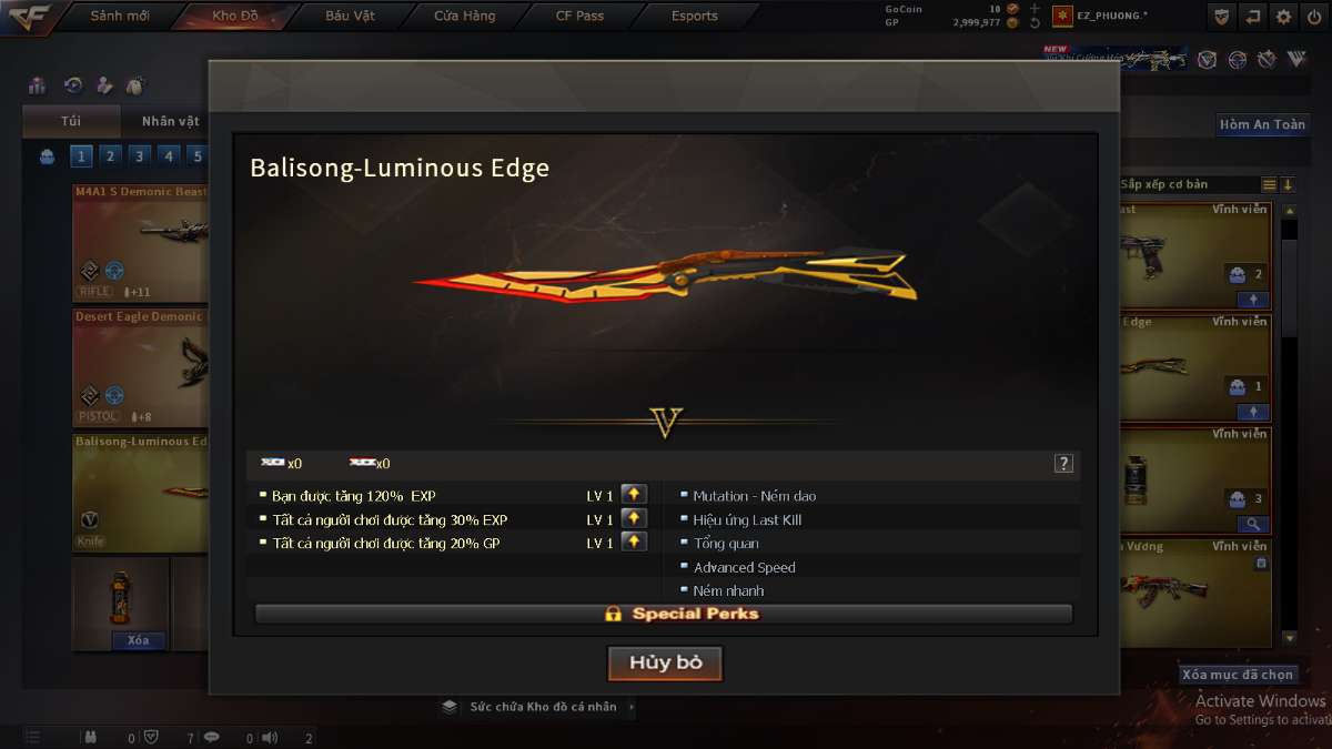 shop acc cf uy tin gia re